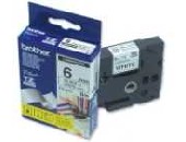 Brother TZe-S211 Tape Black on White, Strong Adhesive, 6mm, 8m Eco